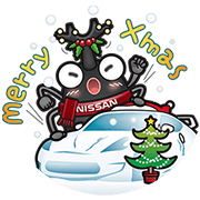 Nissan Beetle Holiday Special Nissan Beetle Holiday Special Sticker for LINE & WhatsApp | ZIP: GIF & PNG