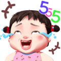 Noina Little Girl Sticker for LINE & WhatsApp | ZIP: GIF & PNG
