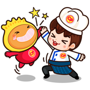 P' Chef & N' Kyo Sticker for LINE & WhatsApp | ZIP: GIF & PNG