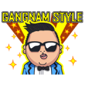 PSY GANGNAM STYLE Sticker for LINE & WhatsApp | ZIP: GIF & PNG