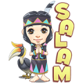 Sarita, The Dayak Girl Sticker for LINE & WhatsApp | ZIP: GIF & PNG