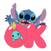 Stitch on the Move Stitch on the Move Sticker for LINE & WhatsApp | ZIP: GIF & PNG