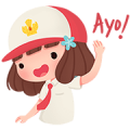Syerin Saraswati Sticker for LINE & WhatsApp | ZIP: GIF & PNG