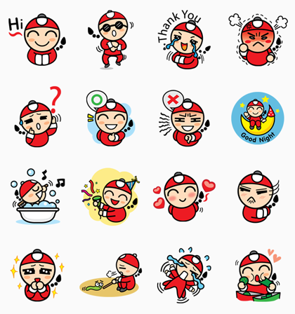 Tao Kae Noi Line Sticker GIF & PNG Pack: Animated & Transparent No Background | WhatsApp Sticker