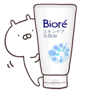 USAMARU × Biore Sticker for LINE & WhatsApp | ZIP: GIF & PNG