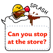 gudetama Speech Balloon Stickers Sticker for LINE & WhatsApp | ZIP: GIF & PNG