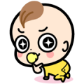 Alice Baby Sticker for LINE & WhatsApp | ZIP: GIF & PNG
