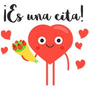 Amador Heart Sticker for LINE & WhatsApp | ZIP: GIF & PNG