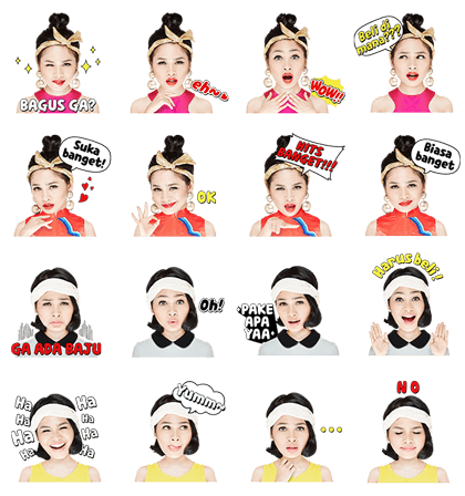 Andien The Fashion Diva Line Sticker GIF & PNG Pack: Animated & Transparent No Background | WhatsApp Sticker