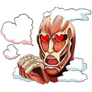Attack on Titan Sticker for LINE & WhatsApp | ZIP: GIF & PNG