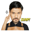Chicco Jerikho, The Flirtatious Barista Sticker for LINE & WhatsApp | ZIP: GIF & PNG