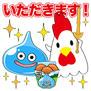 Dragon Quest × Karaagekun Sticker for LINE & WhatsApp | ZIP: GIF & PNG
