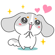Fappy the Dog Sticker for LINE & WhatsApp | ZIP: GIF & PNG