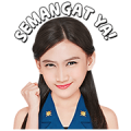 Fly Away with Melody JKT48 Sticker for LINE & WhatsApp | ZIP: GIF & PNG