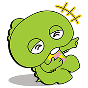 Gachapin × Solaseed Air Stickers Gachapin × Solaseed Air Stickers Sticker for LINE & WhatsApp | ZIP: GIF & PNG