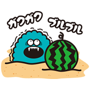 Galaxy Monsters Summer Edition Galaxy Monsters Summer Edition Sticker for LINE & WhatsApp | ZIP: GIF & PNG