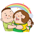 Knorr: Chubby Family Sticker for LINE & WhatsApp | ZIP: GIF & PNG