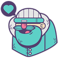 Lumberjack Jack Sticker for LINE & WhatsApp | ZIP: GIF & PNG