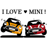 MINI Japan Official Stickers Sticker for LINE & WhatsApp | ZIP: GIF & PNG