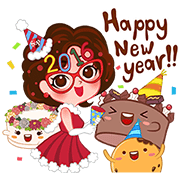 Miss Pat & Friends' Sweeter '16 Miss Pat & Friends' Sweeter '16 Sticker for LINE & WhatsApp | ZIP: GIF & PNG