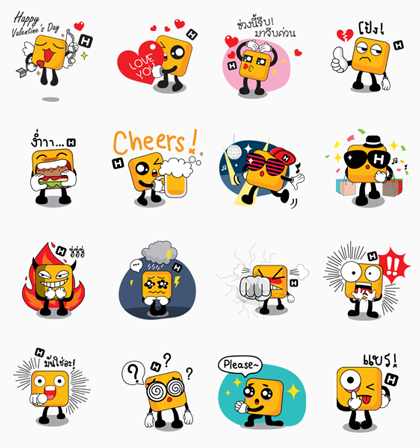 Mr. H | 740 Line Sticker GIF & PNG Pack: Animated & Transparent No Background | WhatsApp Sticker