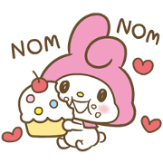 My Melody: Sweet as Can Be! 3 Sticker for LINE & WhatsApp | ZIP: GIF & PNG