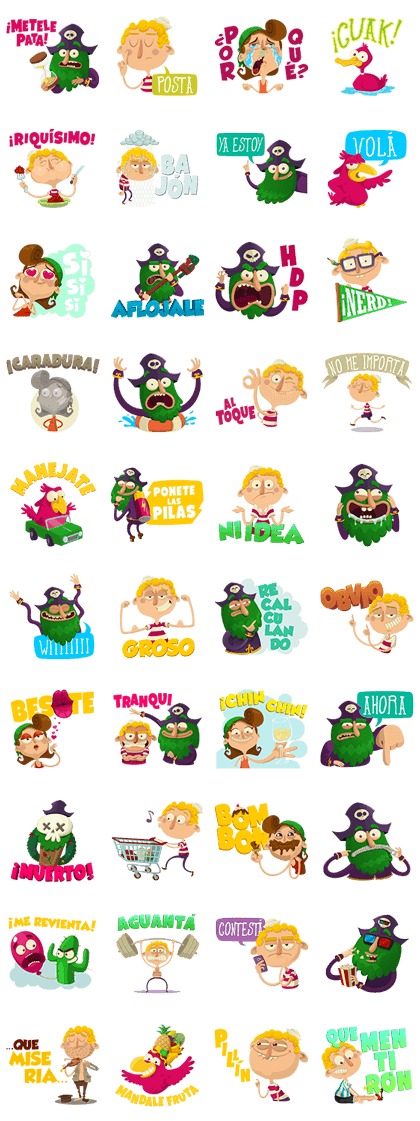 Offshore Follies Line Sticker GIF & PNG Pack: Animated & Transparent No Background | WhatsApp Sticker