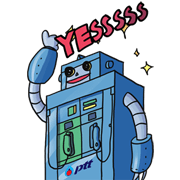 PTT Technobots Sticker for LINE & WhatsApp | ZIP: GIF & PNG