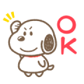 Snoopy: Round Boy Sticker for LINE & WhatsApp | ZIP: GIF & PNG