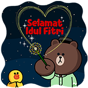 Special Lebaran Pop-Up Stickers Sticker for LINE & WhatsApp | ZIP: GIF & PNG