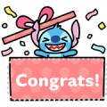 Stitch Message Stickers Sticker for LINE & WhatsApp | ZIP: GIF & PNG