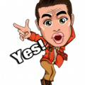The Q roles PLUS of Jay's movie Rooftop Sticker for LINE & WhatsApp | ZIP: GIF & PNG
