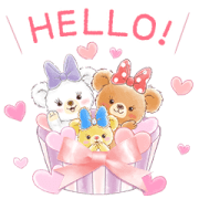 UniBEARsity Big Stickers Sticker for LINE & WhatsApp | ZIP: GIF & PNG