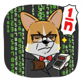 Welsh Corgi Mr. Lee Special Edition Sticker for LINE & WhatsApp | ZIP: GIF & PNG