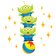 Alien Remix Big Stickers Sticker for LINE & WhatsApp | ZIP: GIF & PNG
