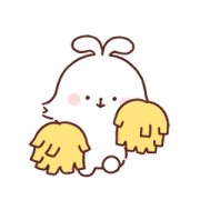 Angora Rabbit Sticker for LINE & WhatsApp | ZIP: GIF & PNG