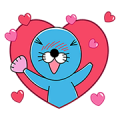 BONOBONO's Pop-Up Party Sticker for LINE & WhatsApp | ZIP: GIF & PNG