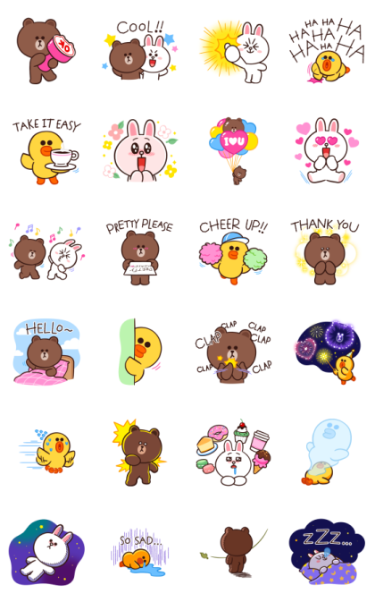 BROWN Effect Stickers Line Sticker GIF & PNG Pack: Animated & Transparent No Background | WhatsApp Sticker