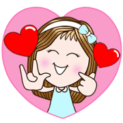 Candy Girl - Sending Smile (Animated+Sound) CandyGirl—Sending Smile (Animated+Sound) Sticker for LINE & WhatsApp | ZIP: GIF & PNG