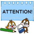 Chip 'n' Dale Memo Stickers Sticker for LINE & WhatsApp | ZIP: GIF & PNG