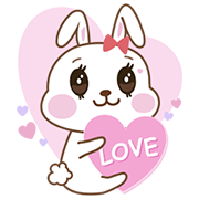 CrazyMike B Rabbit Sticker for LINE & WhatsApp | ZIP: GIF & PNG