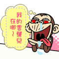 Funny Monkey Message Stickers