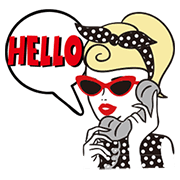 Girl's Chic Chic Life Girl's Chic Chic Life Sticker for LINE & WhatsApp | ZIP: GIF & PNG
