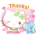 Hello Kitty's Watercolors (Summer) Sticker for LINE & WhatsApp | ZIP: GIF & PNG