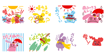 Little Glee Monster Round1 Sticker For Line Whatsapp Telegram Android Iphone Ios