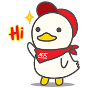 MK Happy Duck! MK Happy Duck! Sticker for LINE & WhatsApp | ZIP: GIF & PNG