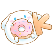 Cinnamoroll: Round Sticker for LINE & WhatsApp | ZIP: GIF & PNG