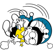 Doraemon Stickers (On-Naji!) Sticker for LINE & WhatsApp | ZIP: GIF & PNG