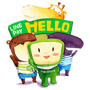 LINE Pay × FamilyMart LINE Pay × FamilyMart Sticker for LINE & WhatsApp | ZIP: GIF & PNG