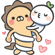 LaiLai & ChiChi All about LOVE Sticker for LINE & WhatsApp | ZIP: GIF & PNG